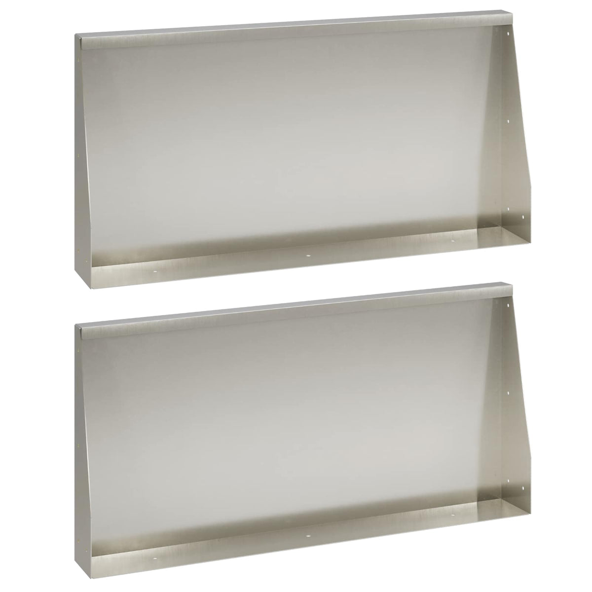 vidaXL Mur oporowy 2 szt. 80 x 12 x 50 cm Stal nierdzewna srebrny