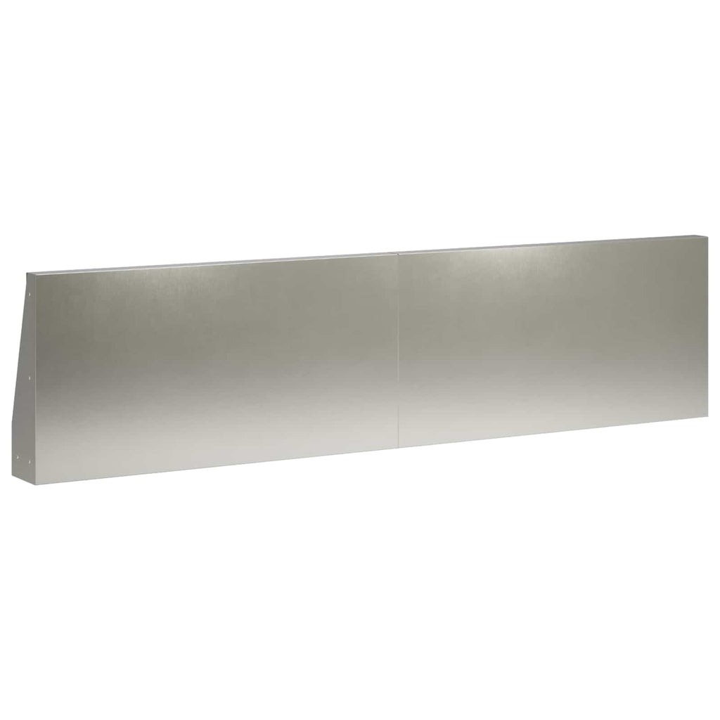 vidaXL Mur oporowy 2 szt. 80 x 12 x 50 cm Stal nierdzewna srebrny