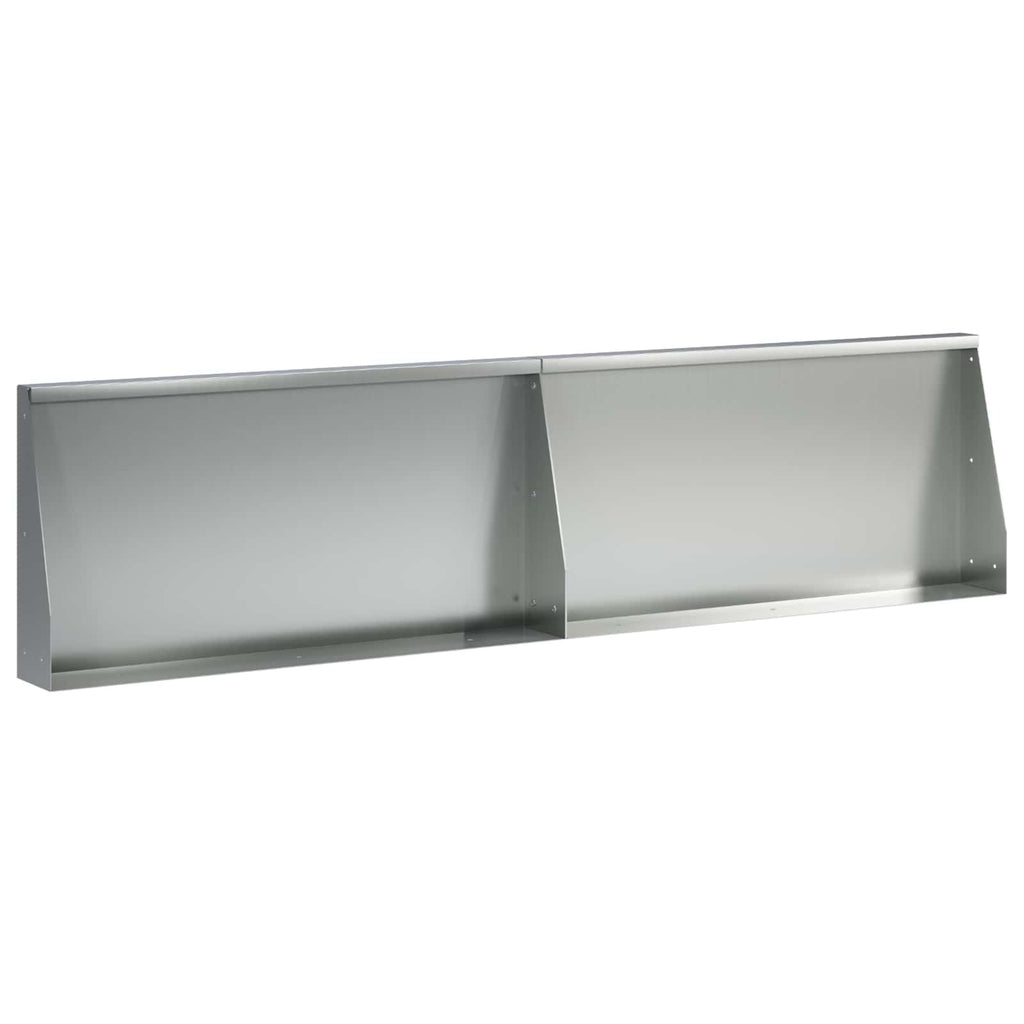 vidaXL Mur oporowy 2 szt. 80 x 12 x 50 cm Stal ocynkowana srebrny