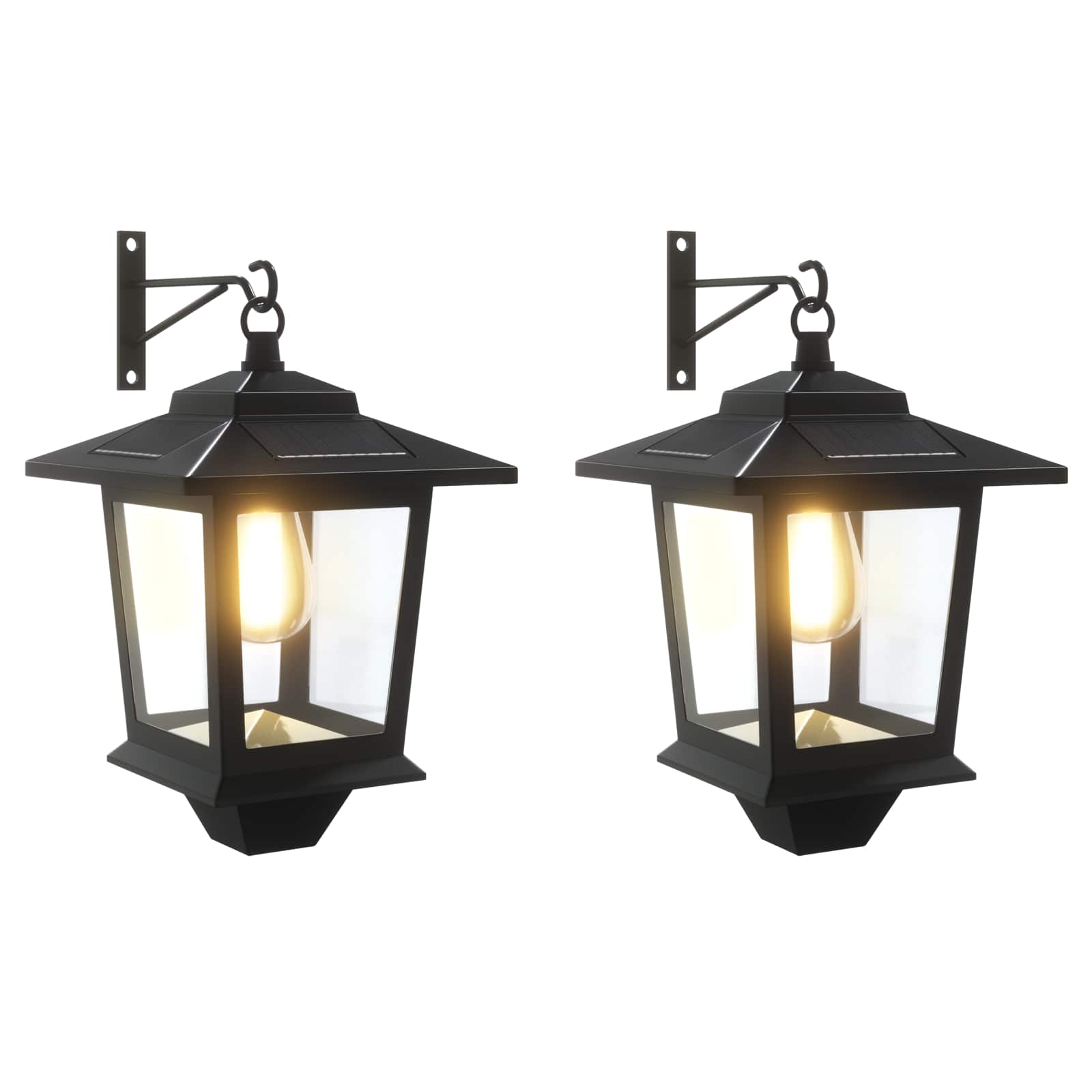 vidaXL Lampa Montażowa na Ścianie 2 szt. Czarny 19 x 14 x 25 cm