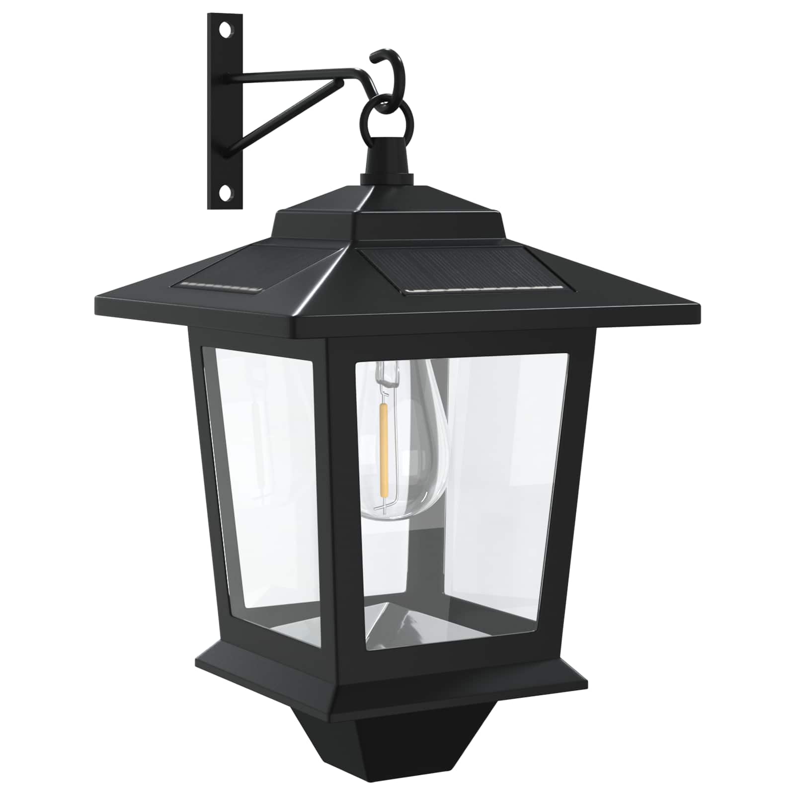 vidaXL Lampa Montażowa na Ścianie 2 szt. Czarny 19 x 14 x 25 cm