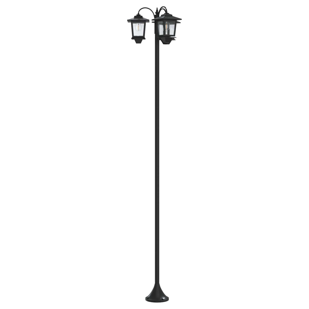 vidaXL Lampion z 3 głowicami Czarny 16 x 16 x 187 cm Aluminium i ABS
