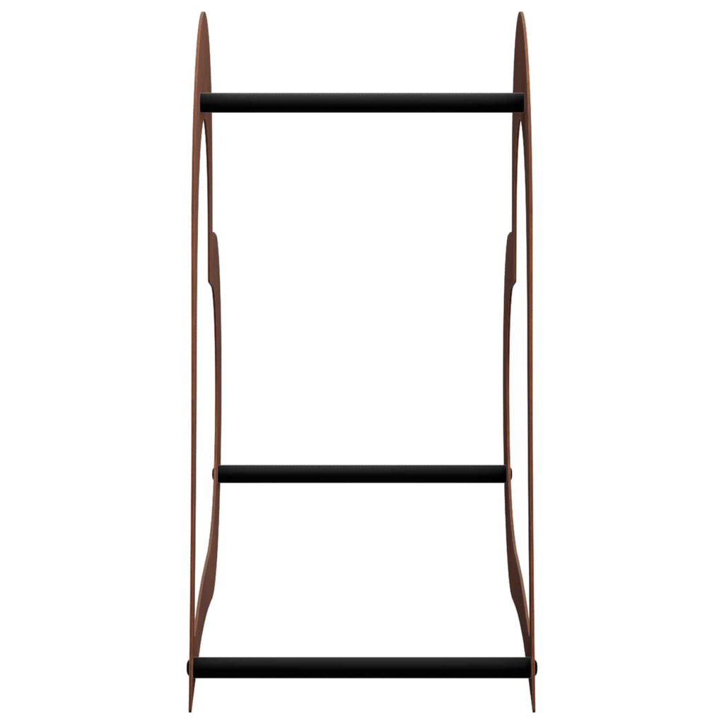 vidaXL Stojak na drewno 41 x 40 x 20 cm Stal kortenowska Rdzawy