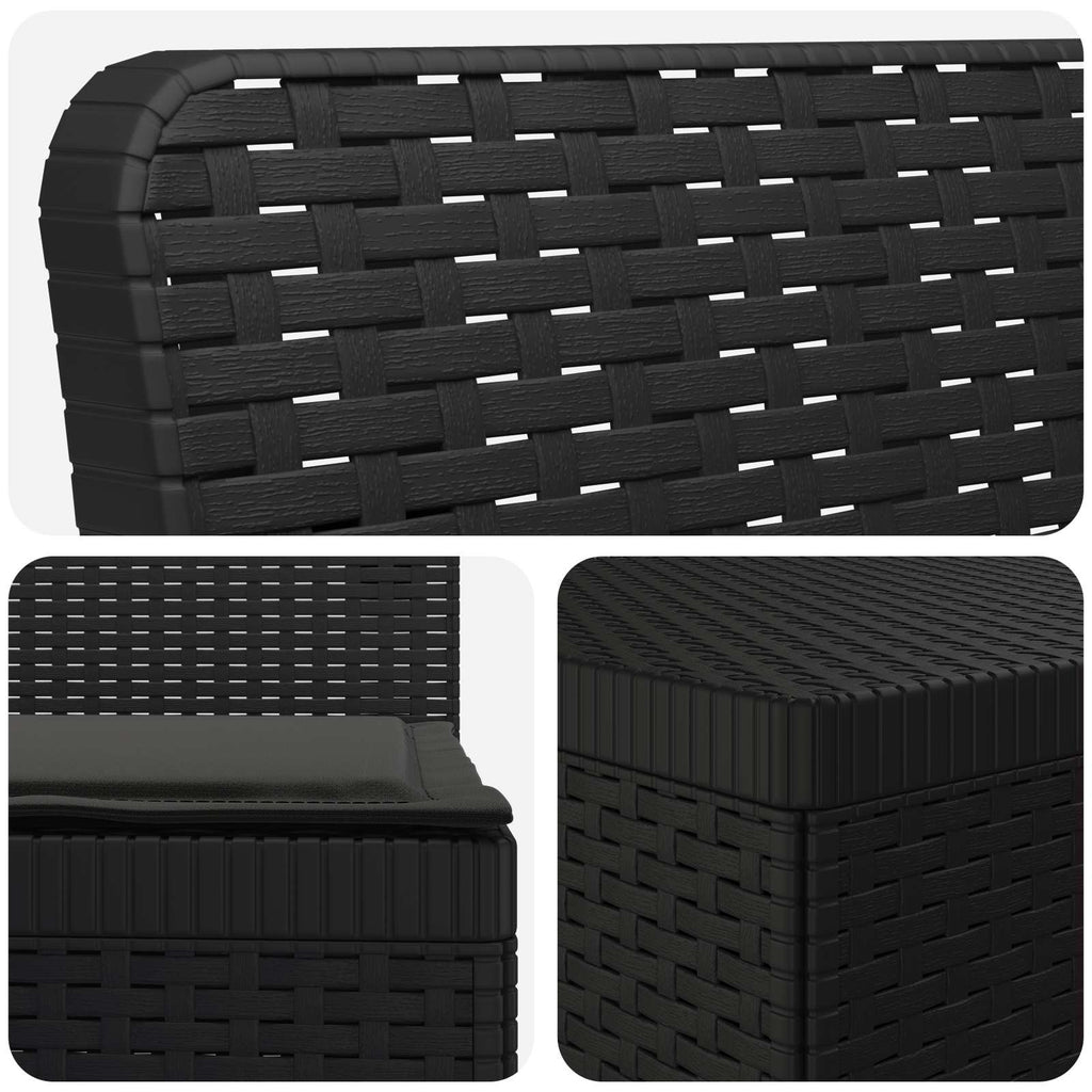 vidaXL 5-osobowa sofa ogrodowa z poduszkami w stylu rattanowym PP