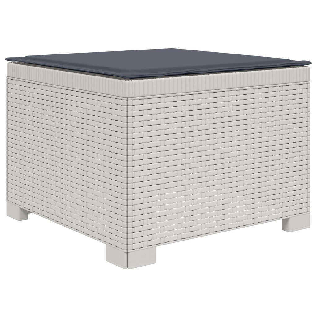 vidaXL Sofa ogrodowa dla 4 osób z poduszkami w stylu rattanowym PP
