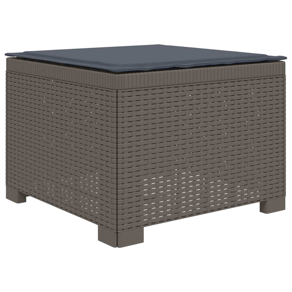 vidaXL Sofa ogrodowa dla 4 osób z poduszkami w stylu rattanowym PP