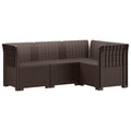 vidaXL Ogród Sofa 4-osobowa Wygląd Rattanu PP brązowy