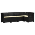 vidaXL 5-osobowa sofa ogrodowa z poduszkami w stylu rattanowym PP