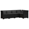 vidaXL 5-osobowa sofa ogrodowa z poduszkami w stylu rattanowym PP