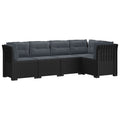 vidaXL 5-osobowa sofa ogrodowa z poduszkami w stylu rattanowym PP