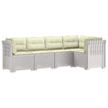 vidaXL 5-osobowa sofa ogrodowa z poduszkami w stylu rattanowym PP