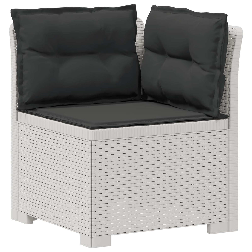 vidaXL 5-osobowa sofa ogrodowa z poduszkami w stylu rattanowym PP
