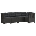 vidaXL 5-osobowa sofa ogrodowa z poduszkami w stylu rattanowym PP