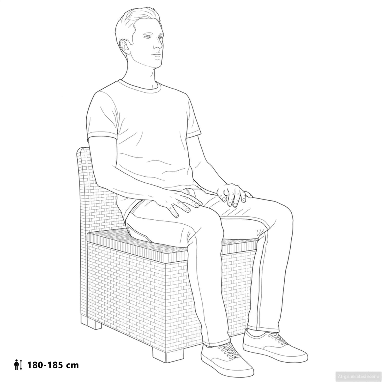 vidaXL 5-osobowa sofa ogrodowa z poduszkami w stylu rattanowym PP