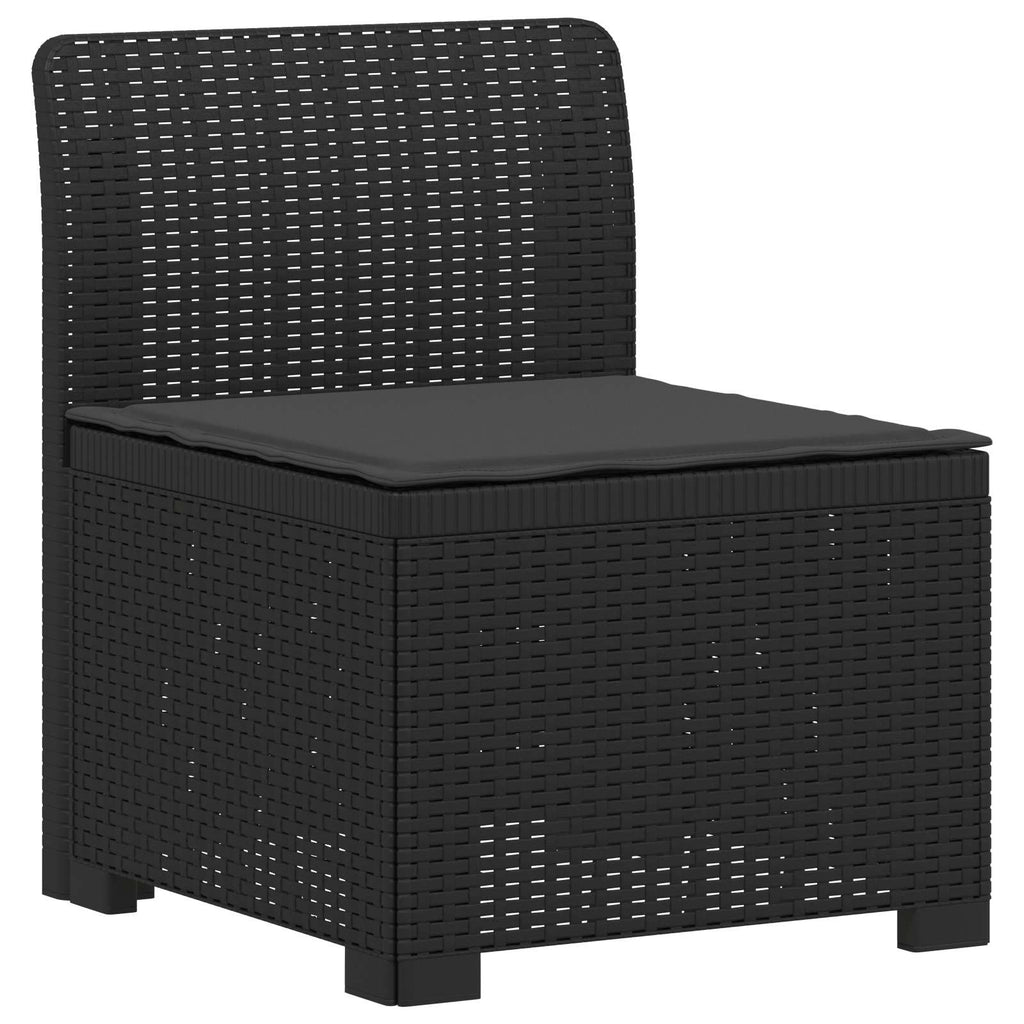 vidaXL 5-osobowa sofa ogrodowa z poduszkami w stylu rattanowym PP