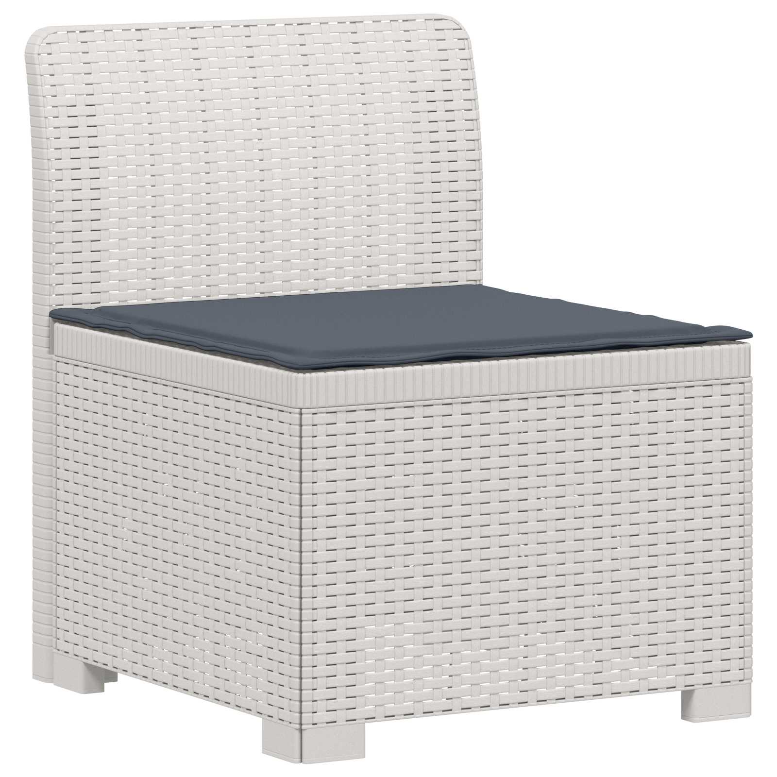 vidaXL 5-osobowa sofa ogrodowa z poduszkami w stylu rattanowym PP