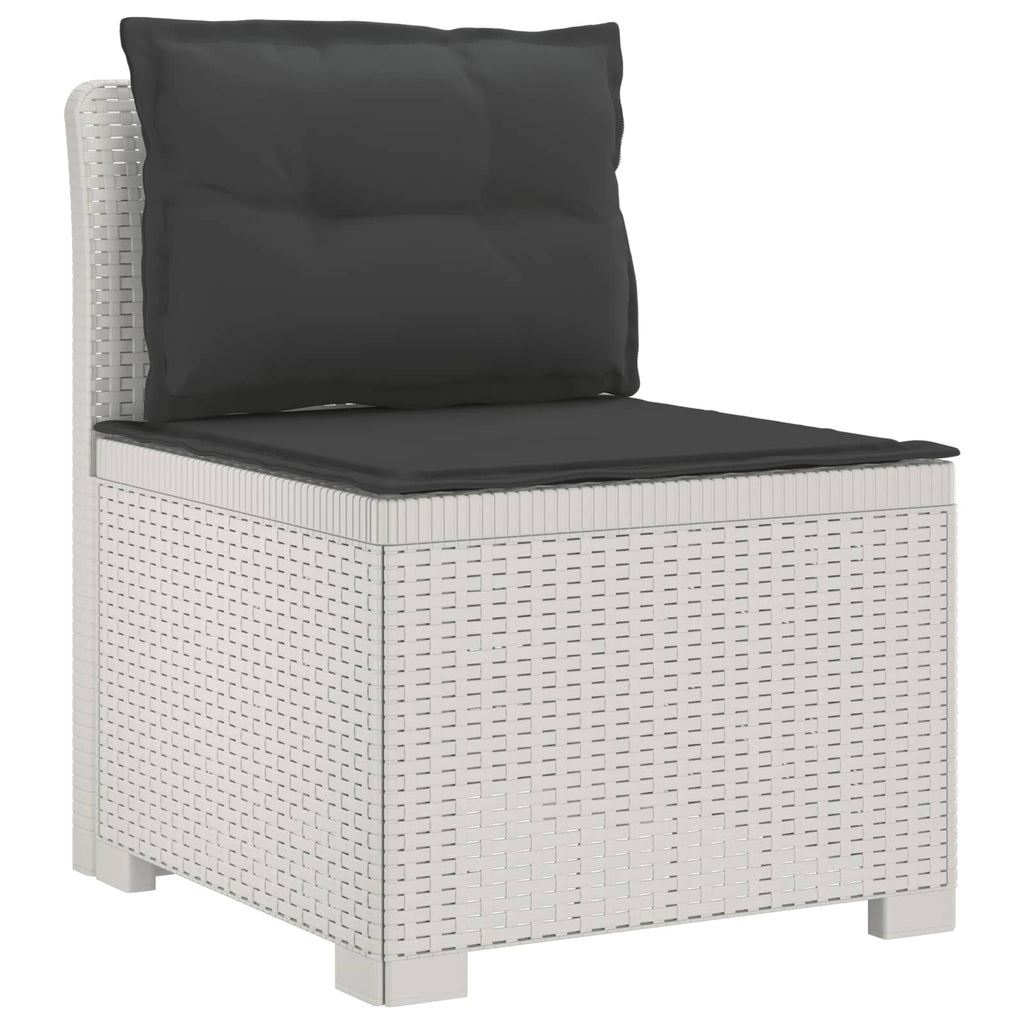 vidaXL 5-osobowa sofa ogrodowa z poduszkami w stylu rattanowym PP