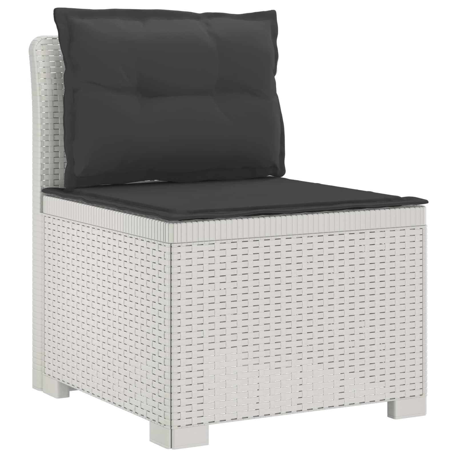 vidaXL 5-osobowa sofa ogrodowa z poduszkami w stylu rattanowym PP