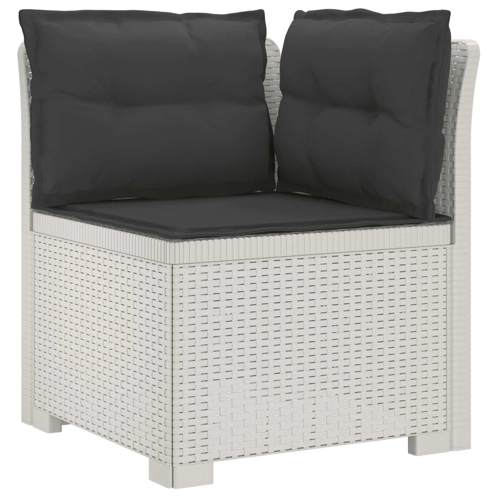 vidaXL 5-osobowa sofa ogrodowa z poduszkami w stylu rattanowym PP
