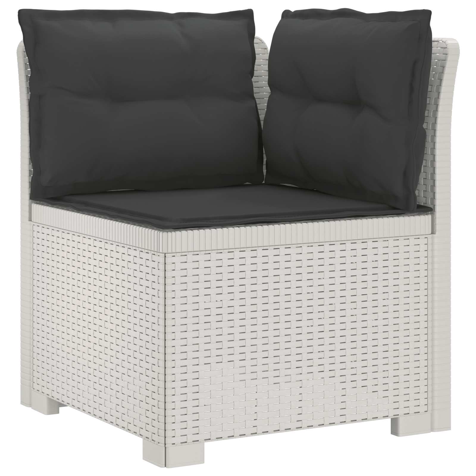 vidaXL 5-osobowa sofa ogrodowa z poduszkami w stylu rattanowym PP