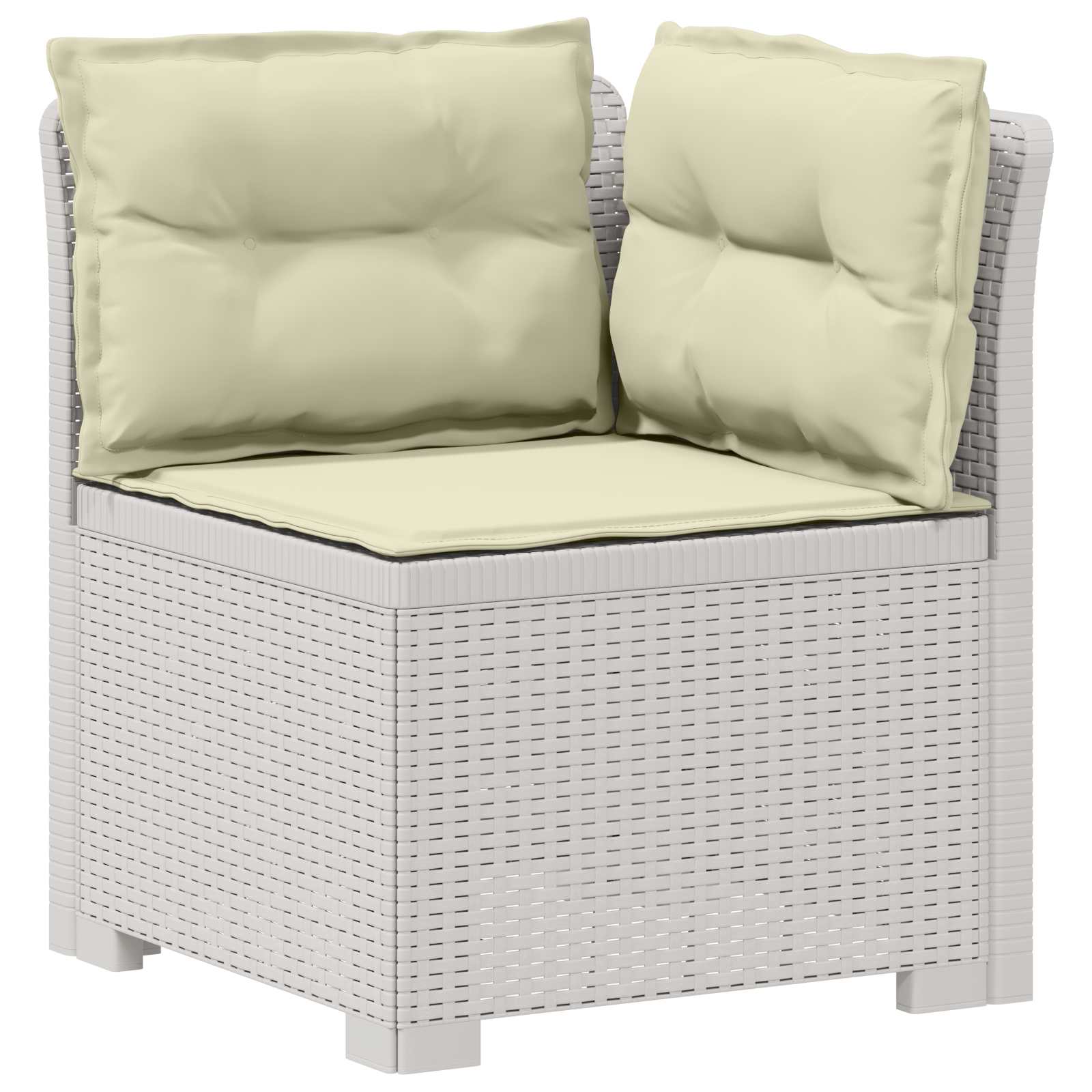 vidaXL Sofa Ogrodowa 6-osobowa z Poduszkami w Wyglądzie Rattanu PP