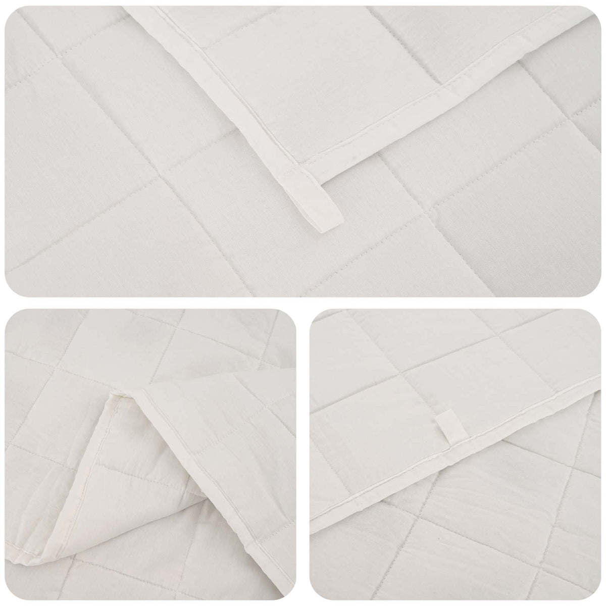 vidaXL Kołdra obciążeniowa Biały 122 x 183 cm 5 kg 100% Bawełna 205T