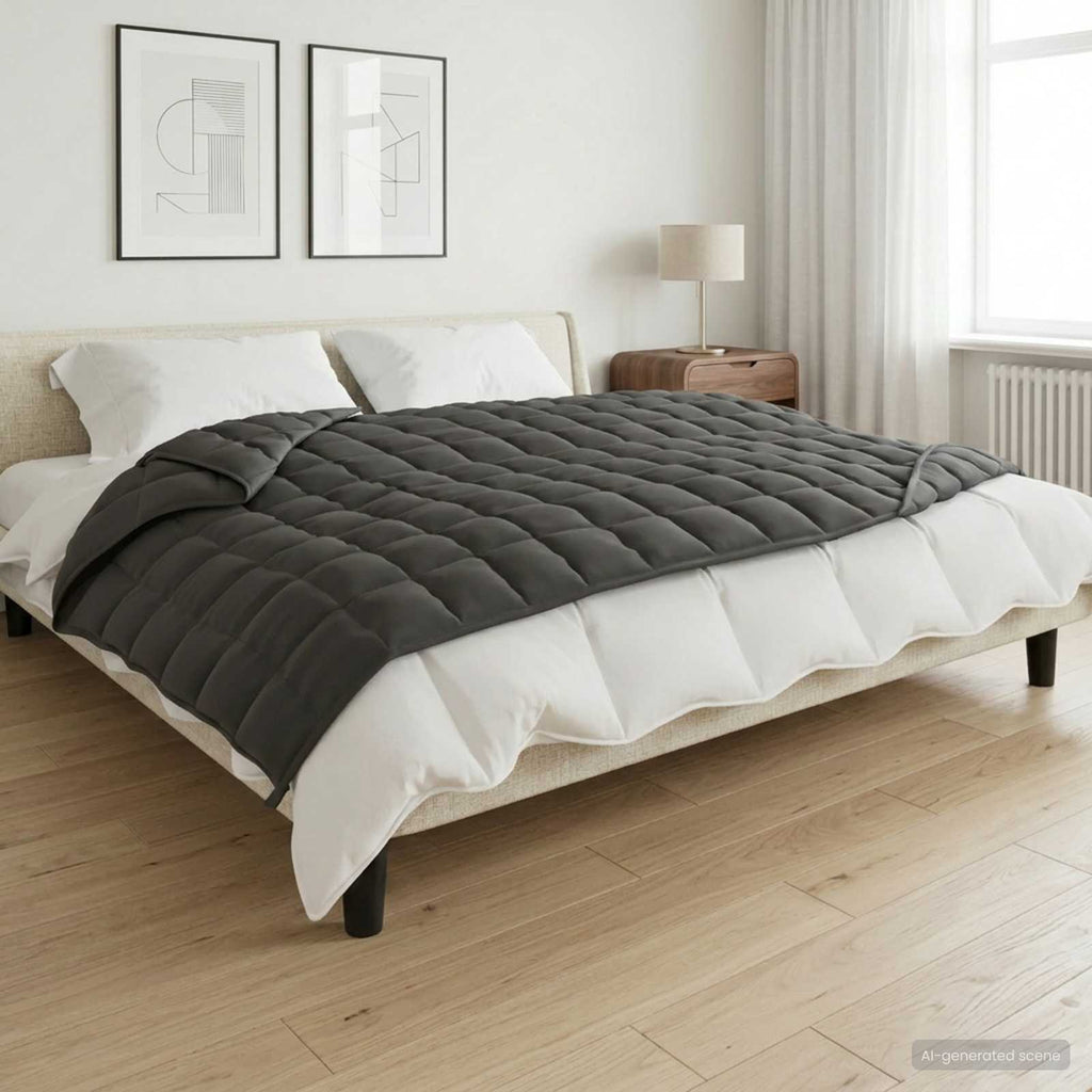 vidaXL Kołdra obciążeniowa antracytowy 122 x 183 cm 9 kg