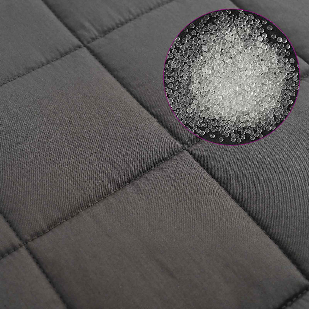 vidaXL Kołdra obciążeniowa antracytowy 137 x 200 cm 10 kg
