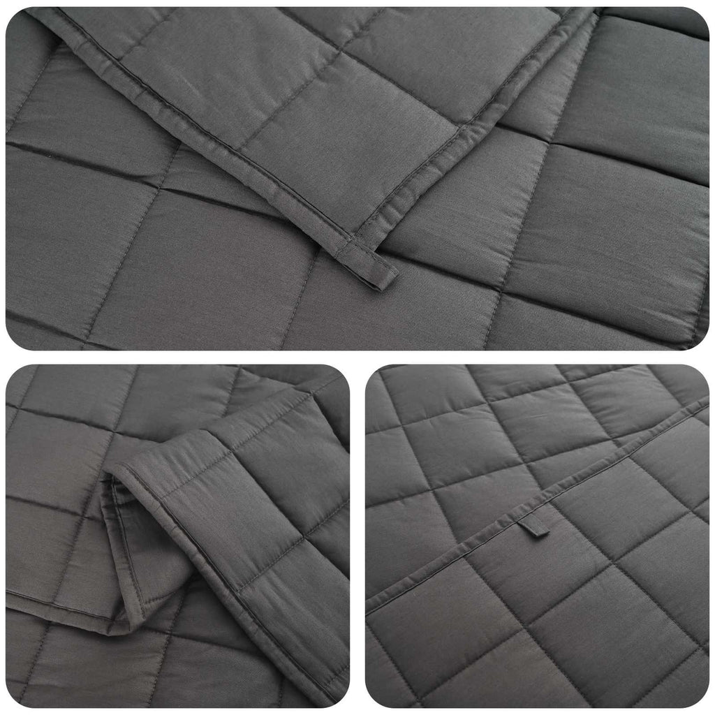 vidaXL Kołdra obciążeniowa antracytowy 152 x 203 cm 7 kg