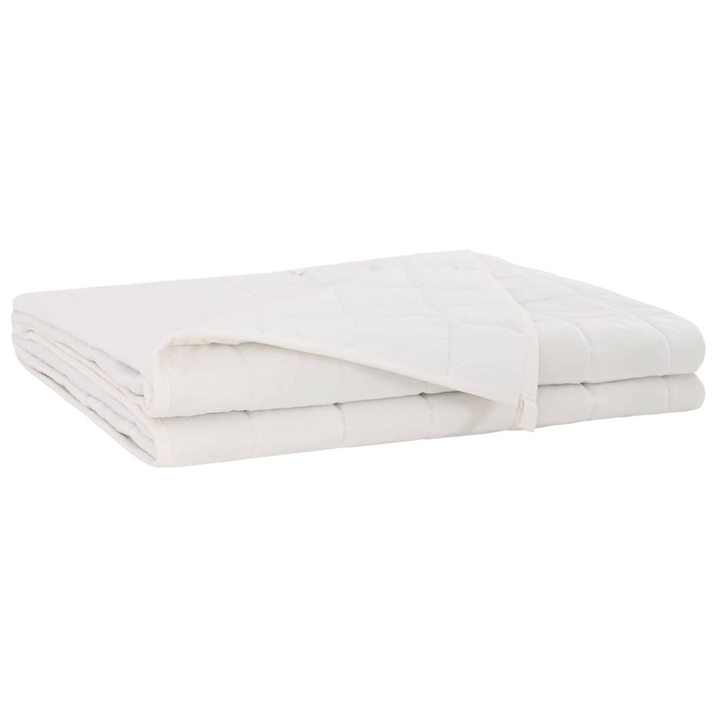 vidaXL Kołdra obciążeniowa Biały 137 x 200 cm 6 kg 100% Bawełna 205T