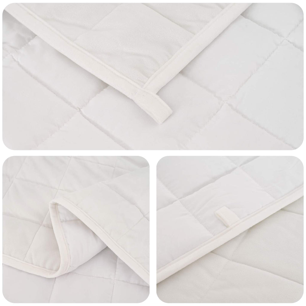 vidaXL Kołdra obciążeniowa Biały 230 x 220 cm 11 kg 100% Bawełna 205T