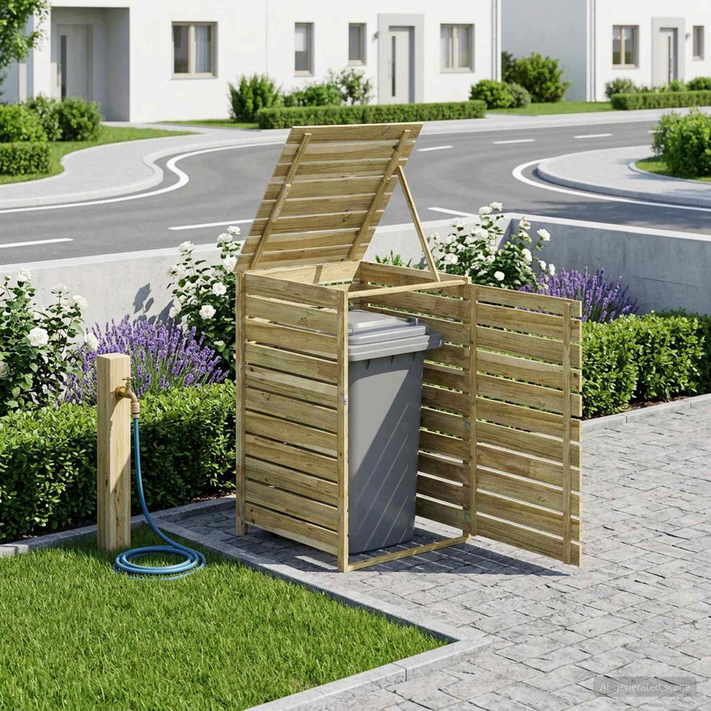 vidaXL Schowek na pojemniki na odpady dla 1 pojemnika 240 L