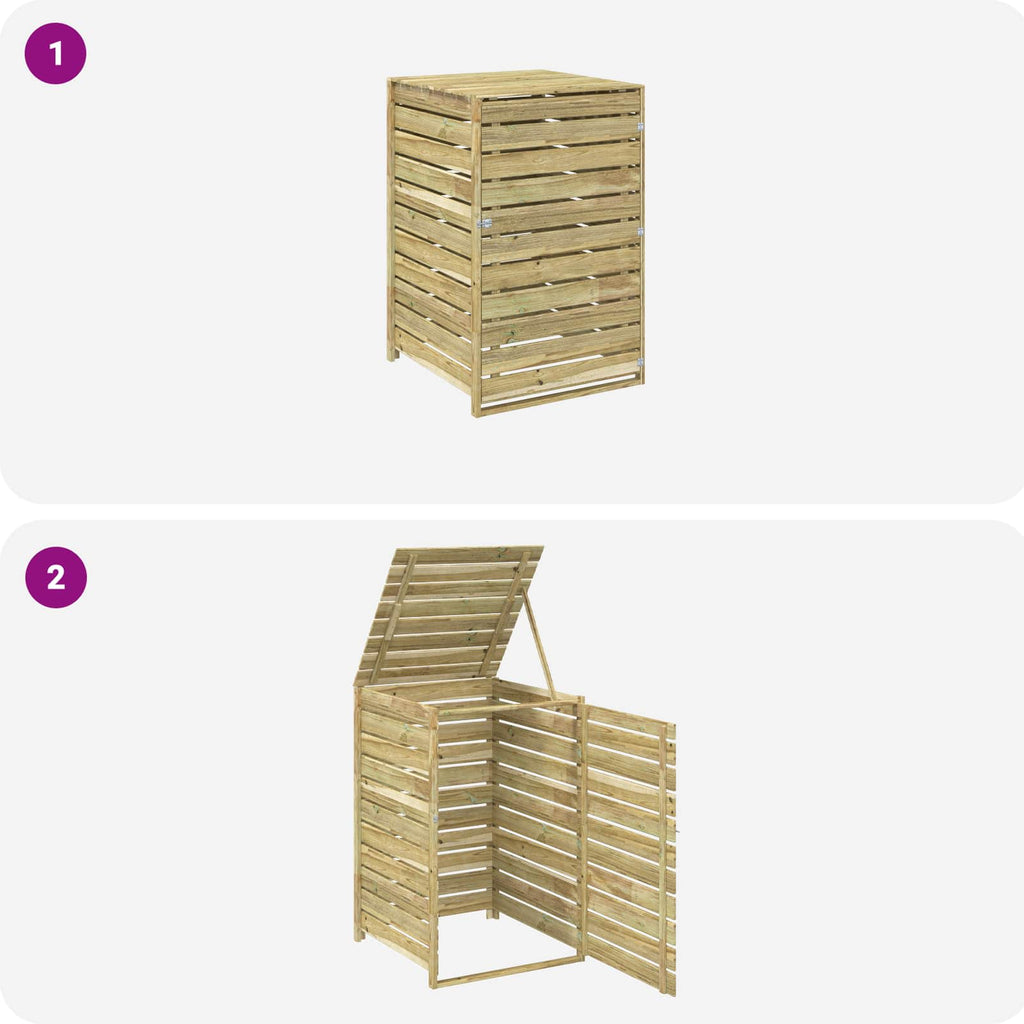 vidaXL Schowek na pojemniki na odpady dla 1 pojemnika 240 L