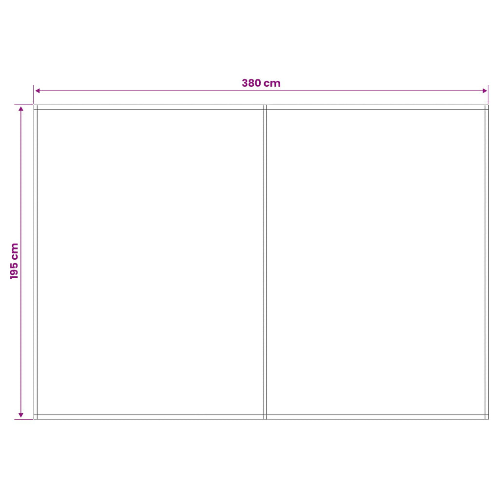vidaXL Materiał zapasowy do markizy Niebieski i biały 400 x 200 cm