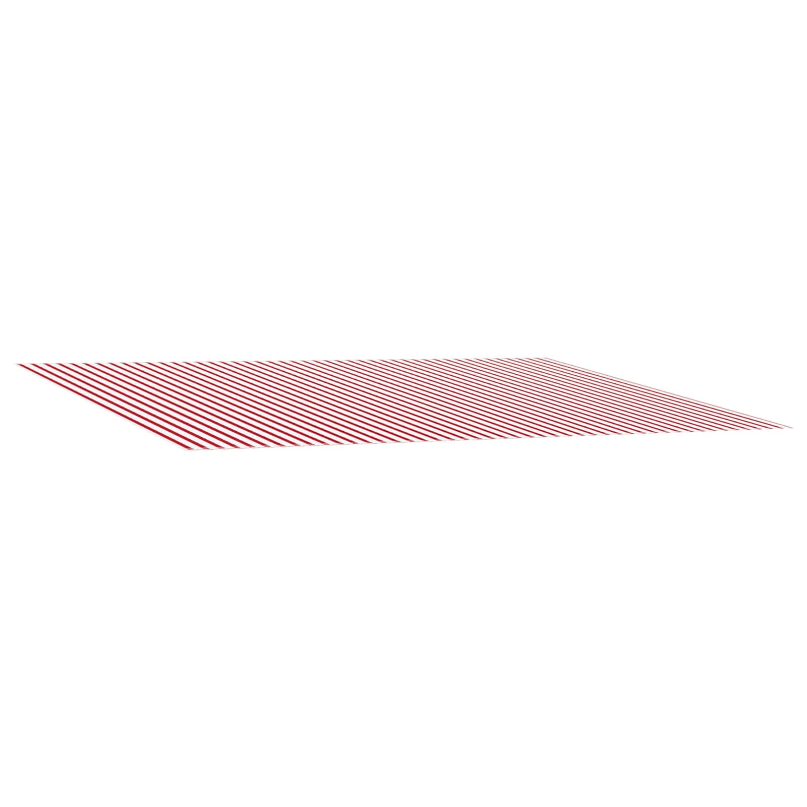 vidaXL Materiał zapasowy do markizy Czerwony i Biały 450 × 350 cm