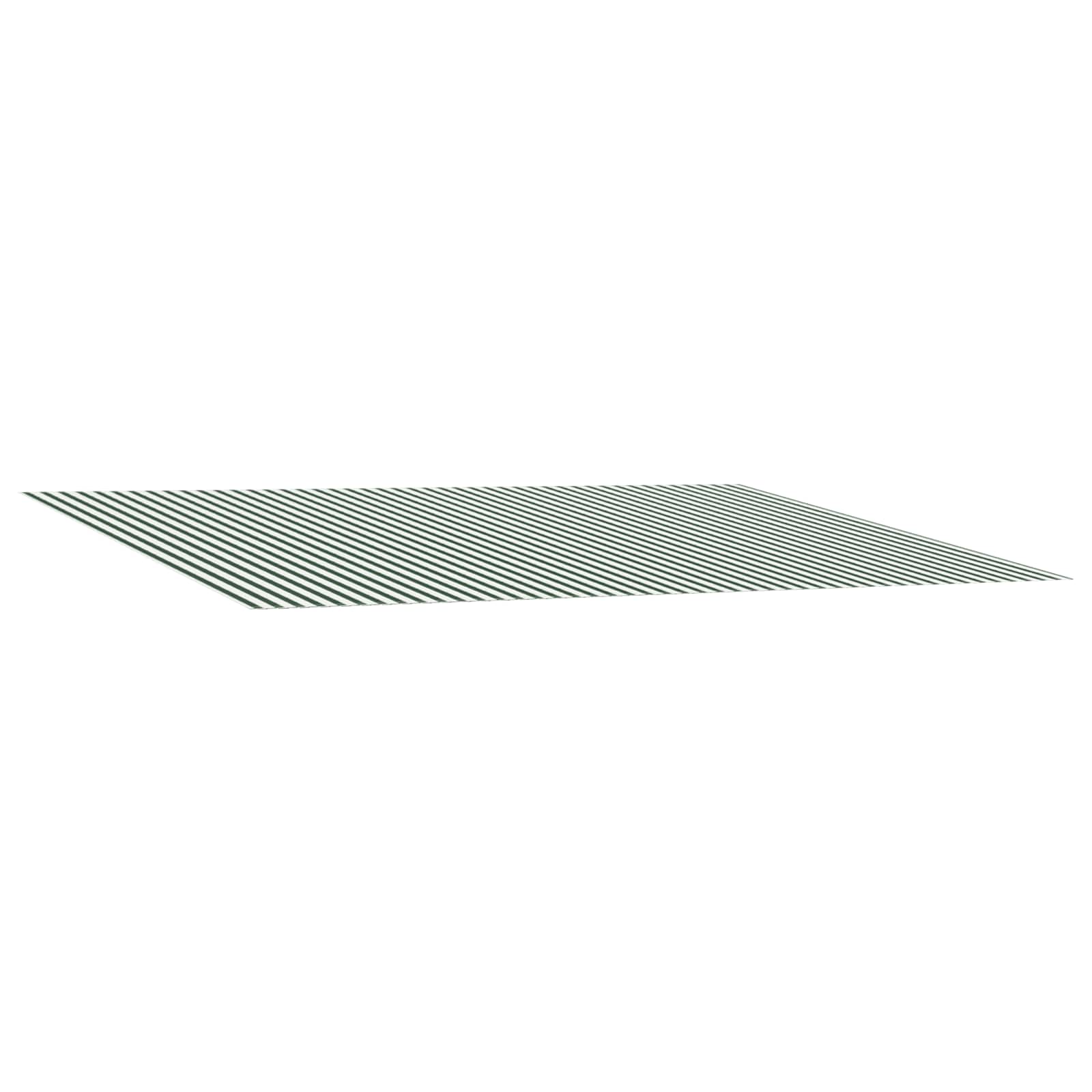 vidaXL Materiał zapasowy do markizy Zielony i Biały 350 x 250 cm
