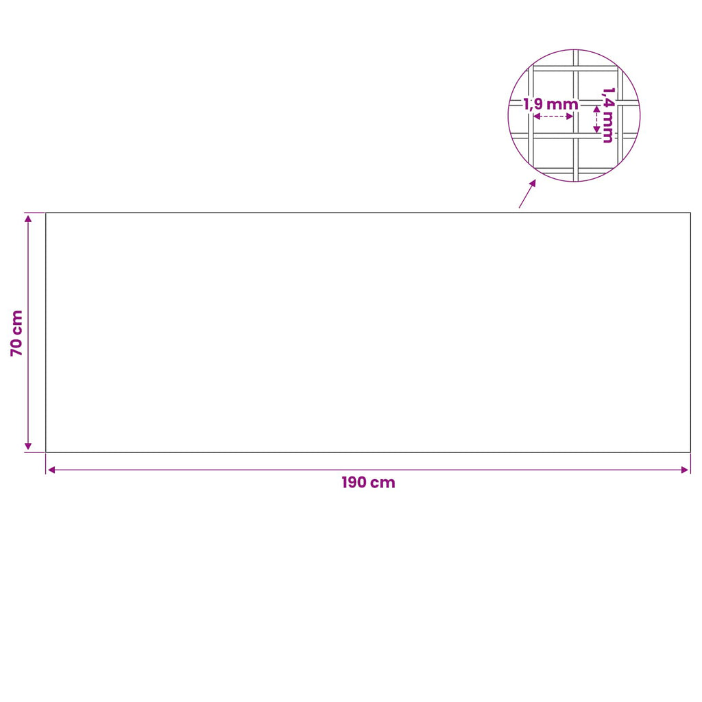 vidaXL Pokrywa szybu świetlnego z klipsami 2 szt. 70 x 190 cm srebrny