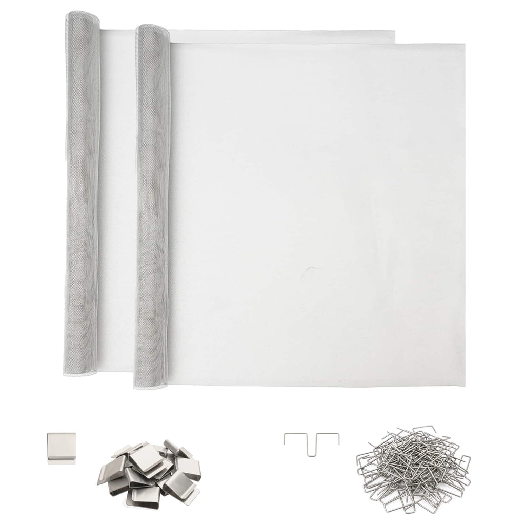 vidaXL Pokrywa szybu świetlnego z klipsami 2 szt. 70 x 190 cm srebrny