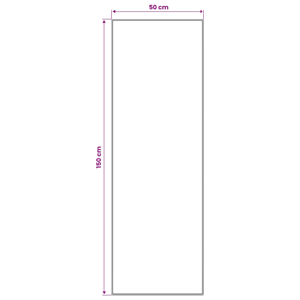 vidaXL Chodnik dywanowy LESAKA kolorowy 50 x 150 cm Aksamit diamentowy