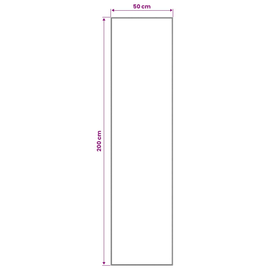 vidaXL Chodnik dywanowy LESAKA kolorowy 50 x 200 cm Aksamit diamentowy