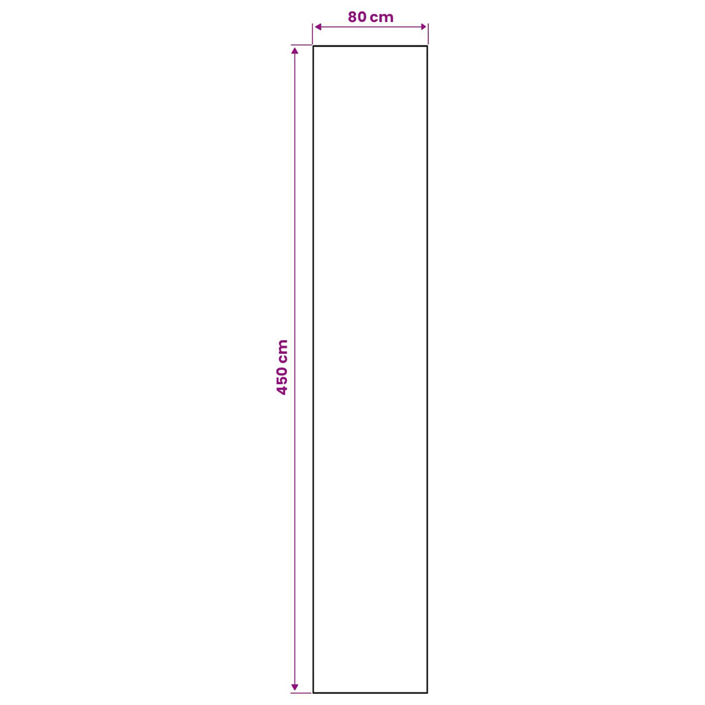 vidaXL Chodnik dywanowy LESAKA kolorowy 80 x 450 cm Aksamit diamentowy