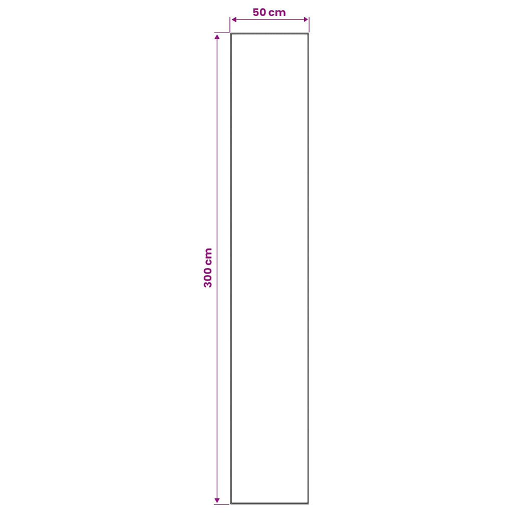 vidaXL Chodnik dywanowy LESAKA brązowy 50 x 300 cm Aksamit diamentowy