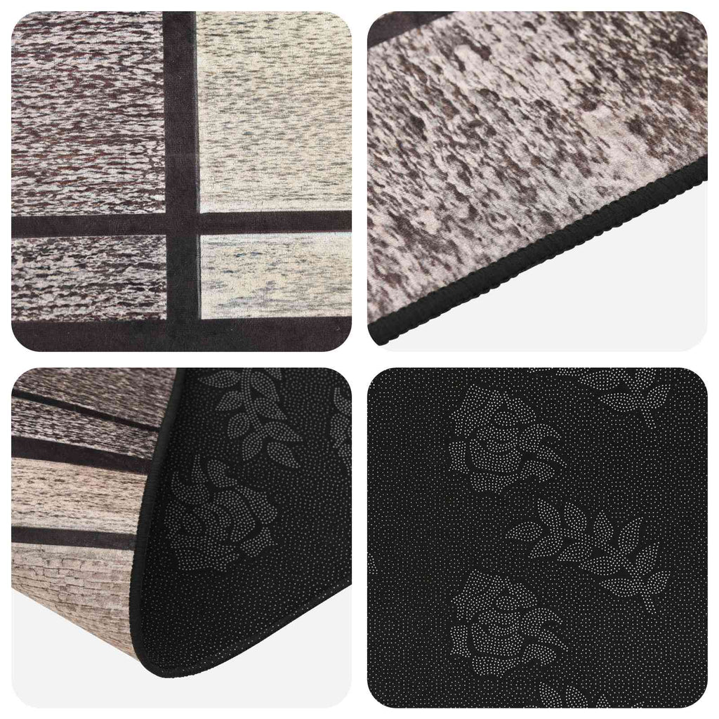 vidaXL Chodnik dywanowy LESAKA brązowy 80 x 300 cm Aksamit diamentowy