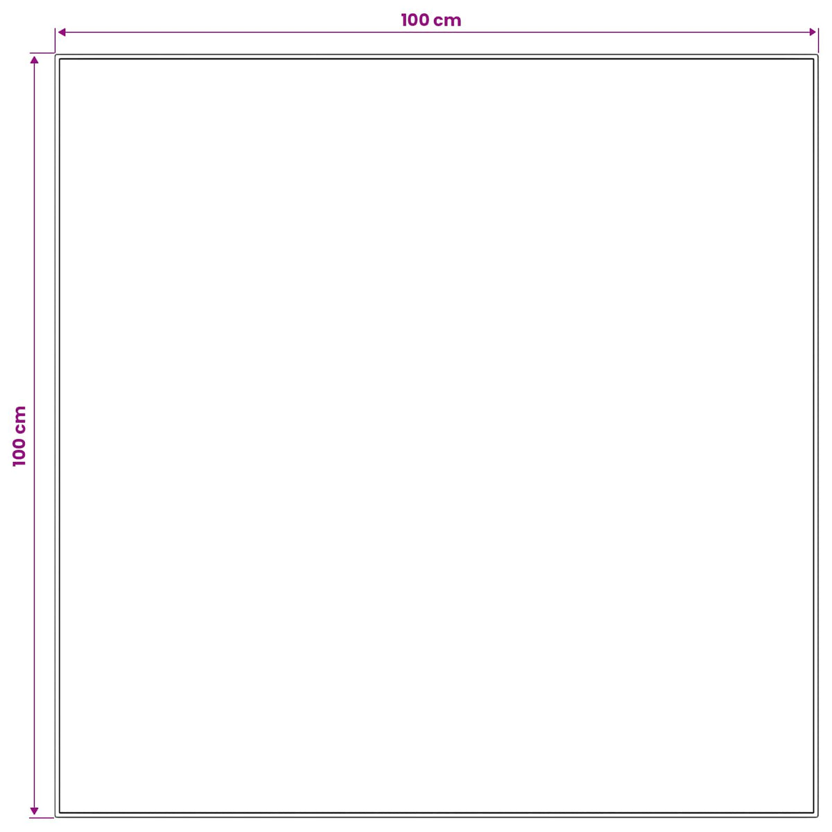 vidaXL Chodnik dywanowy LESAKA brązowy 100 x 100 cm Aksamit diamentowy