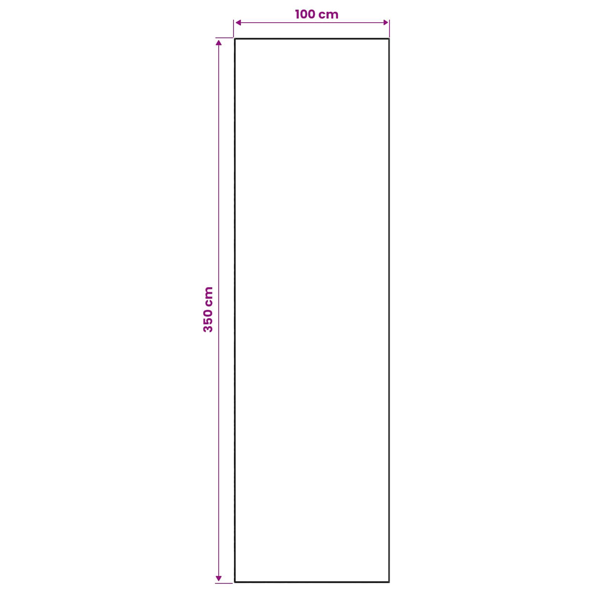 vidaXL Chodnik dywanowy LESAKA brązowy 100 x 350 cm Aksamit diamentowy
