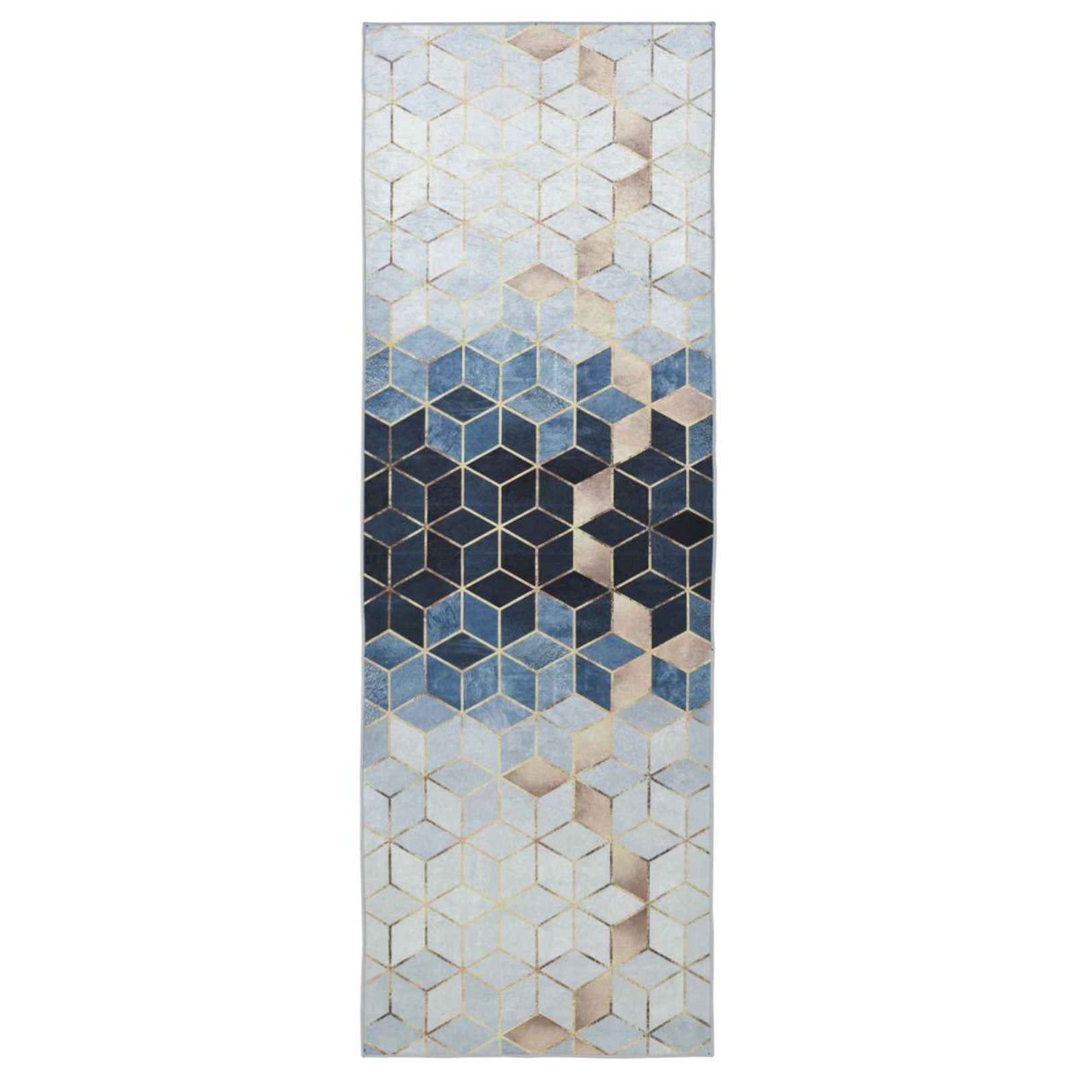 vidaXL Chodnik dywanowy LESAKA srebrny 80 x 300 cm Aksamit diamentowy