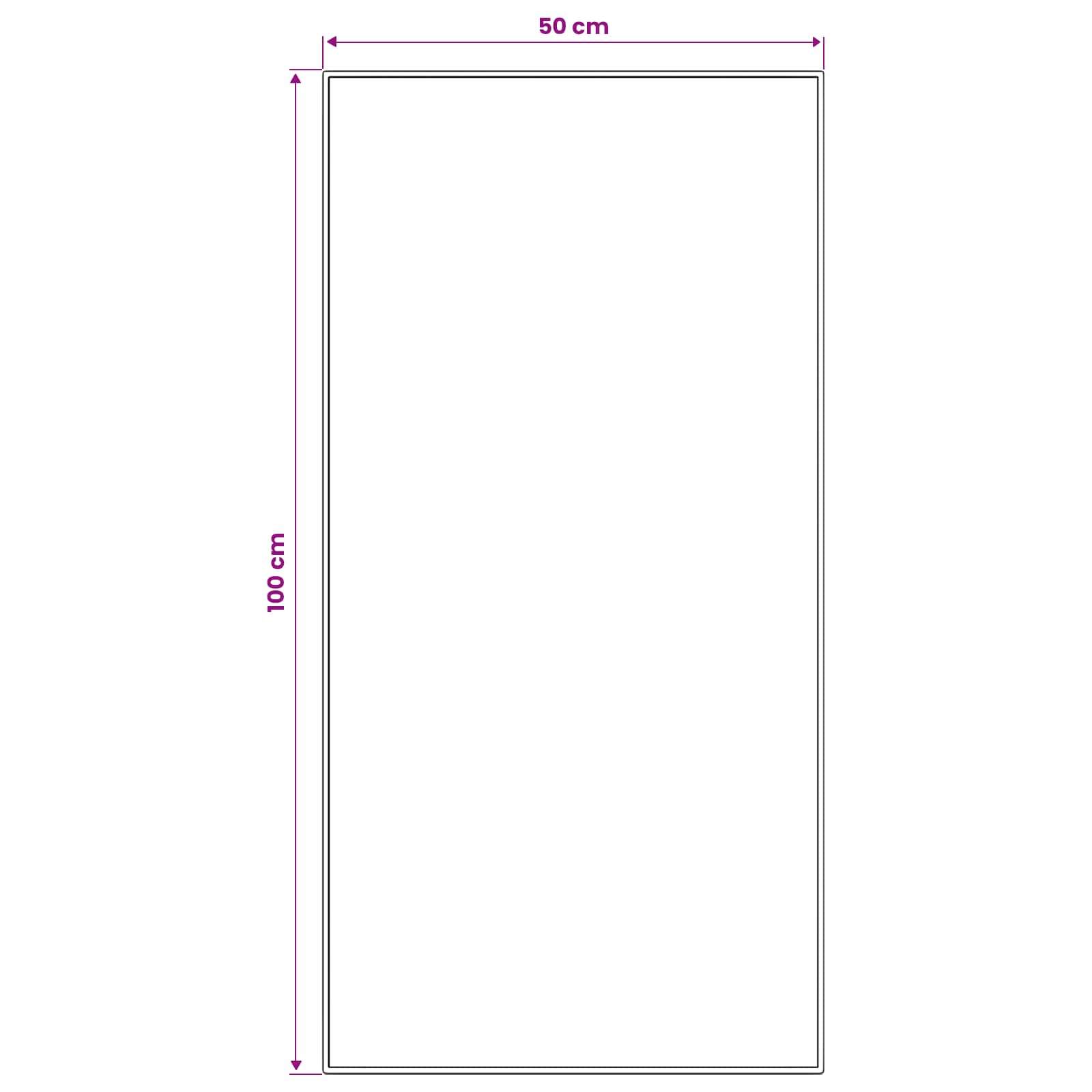 vidaXL Chodnik dywanowy LESAKA kolorowy 50 x 100 cm Aksamit diamentowy