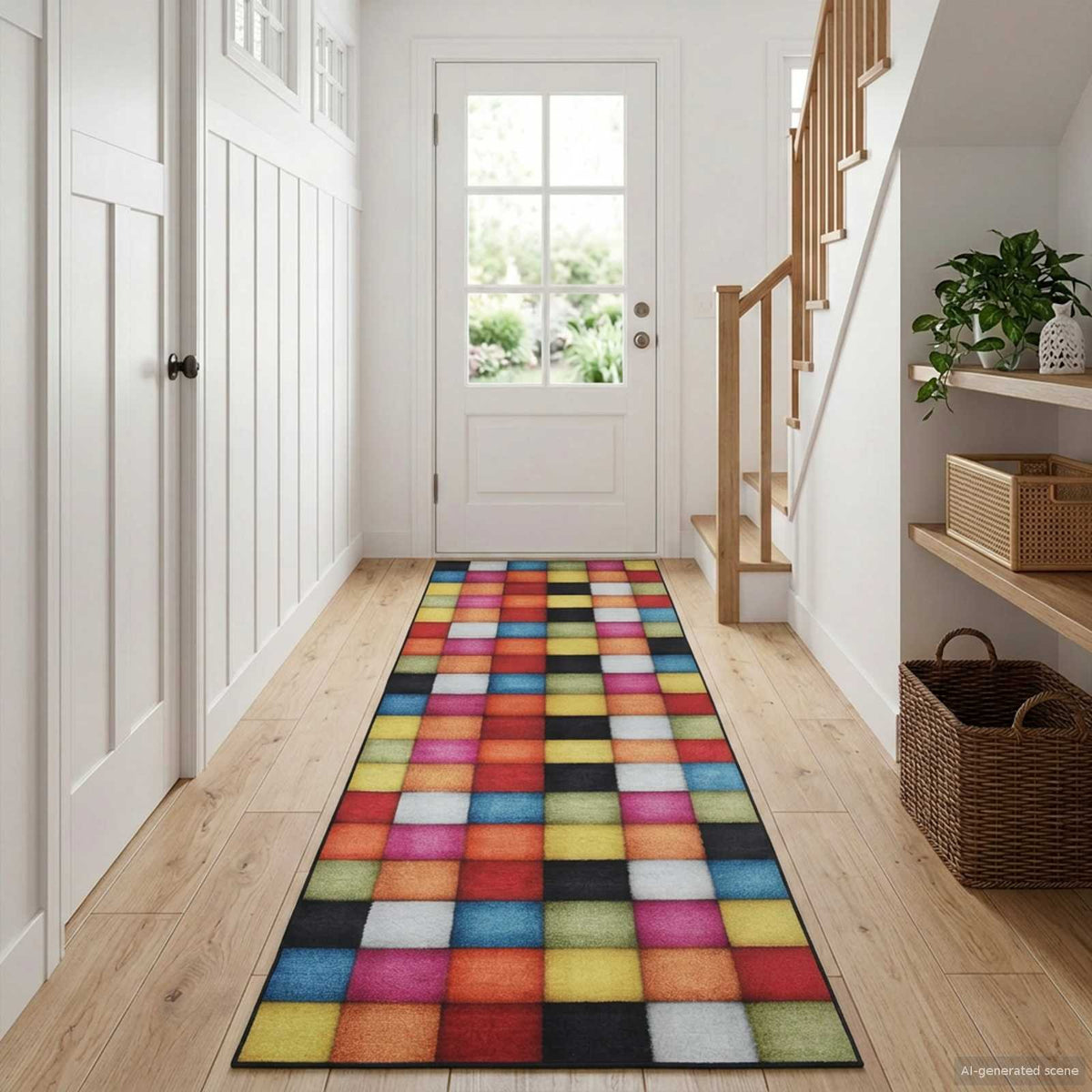 vidaXL Chodnik dywanowy LESAKA kolorowy 100 x 150 cm