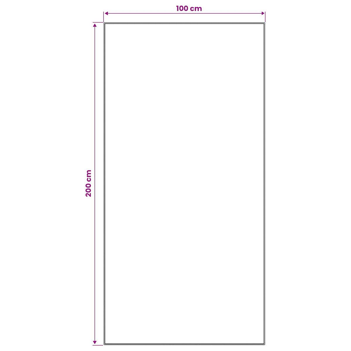 vidaXL Chodnik dywanowy LESAKA kolorowy 100 x 200 cm