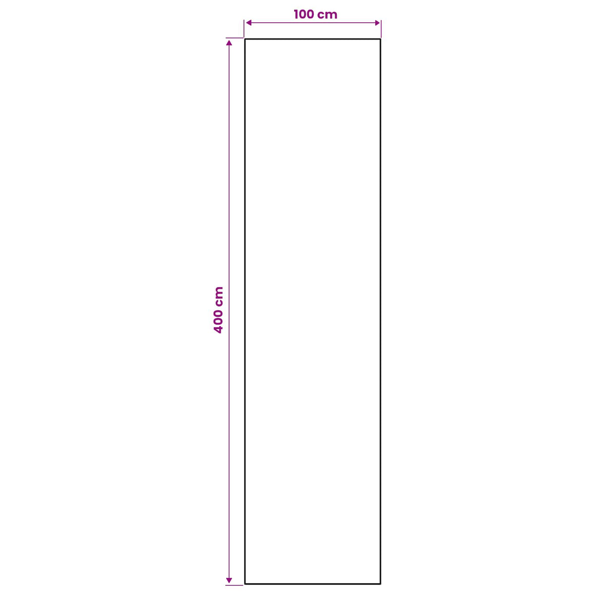 vidaXL Chodnik dywanowy LESAKA kolorowy 100 x 400 cm